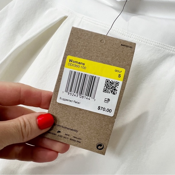 New NIKE Women’s Dri-FIT 17" Long Golf/ Tennis Skort White Style DD0350-100 - Picture 9 of 11